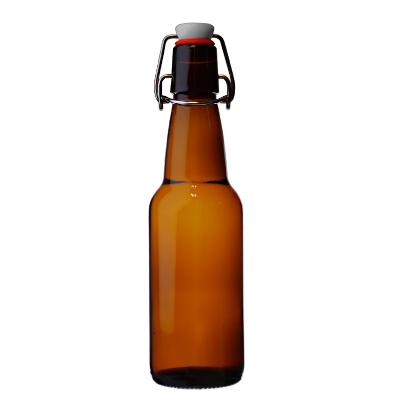 China 330ml 500ml 750ml Bier Bernsteinbraun Flaschen mit Schraubverschluss