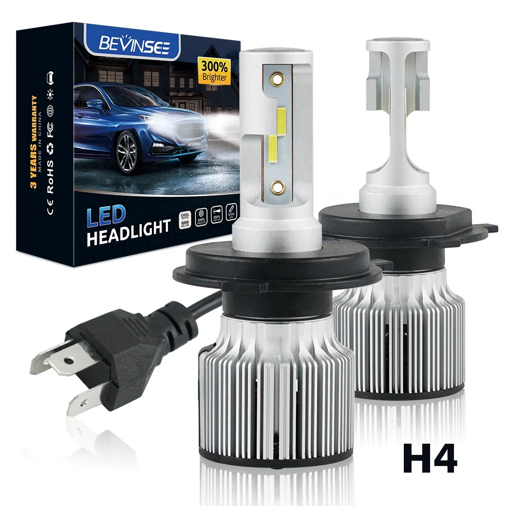 SHENKENUO H4 LED Headlight Bulbs 6000K White For Suzuki Burgman 650 AN650 2003-2009 (2x Bulbs)