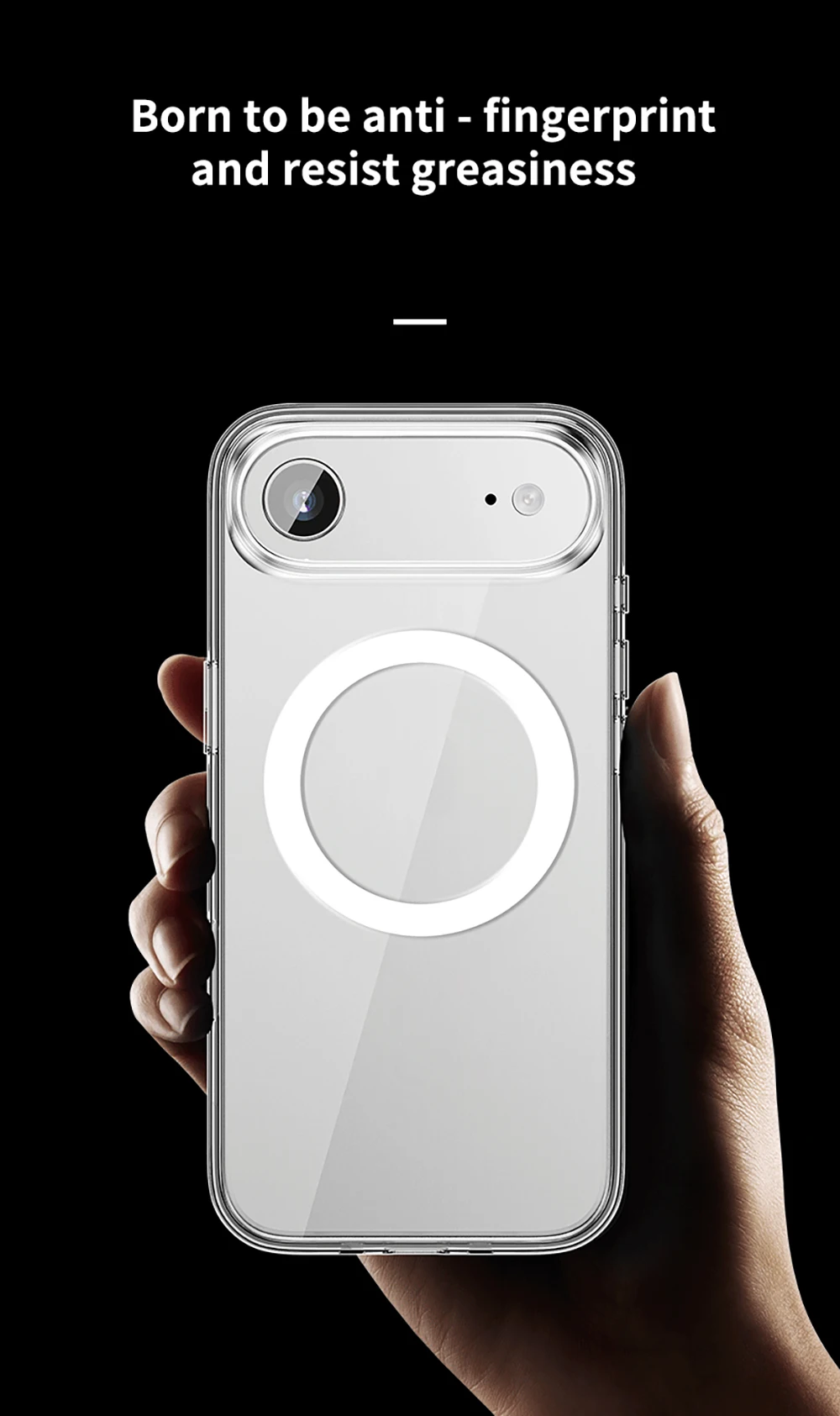 product magnetic anti slim anti shock grade drop protection transparent case for iphone 17 air frosting protective cell phone cover-8