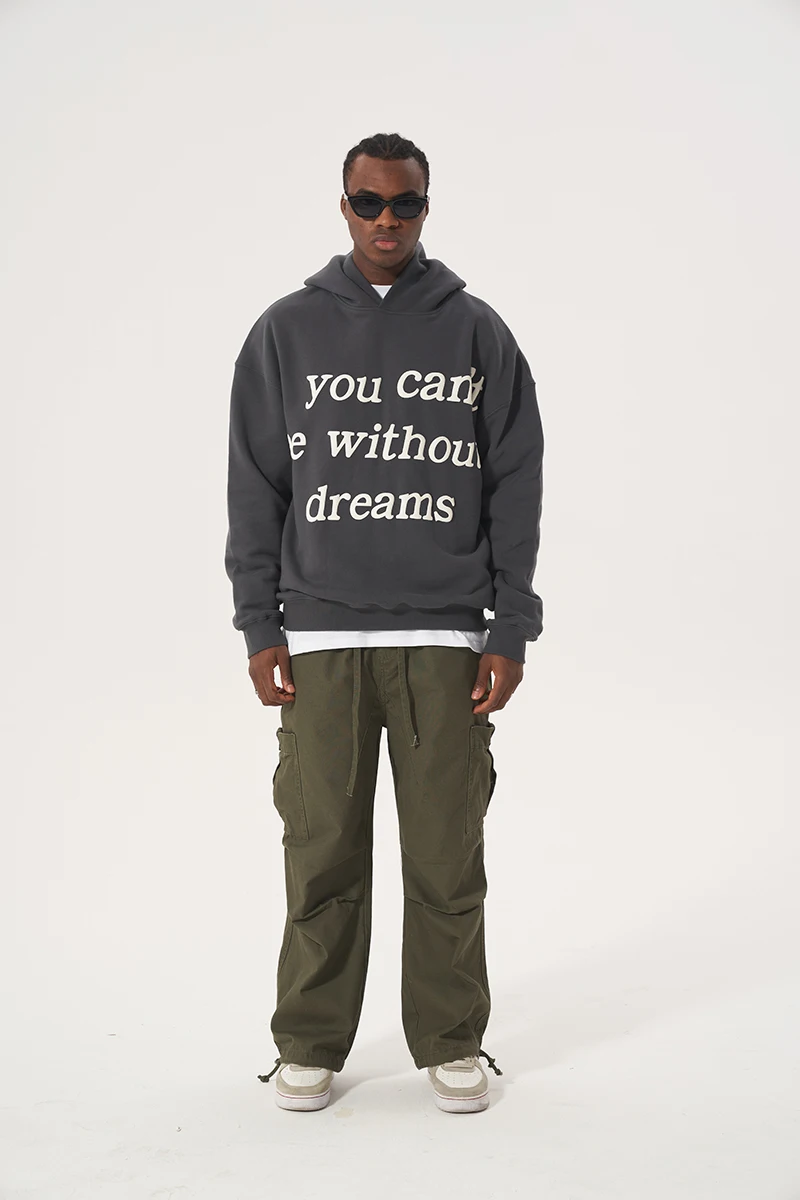 High Quality 3d Puff Print Men's Hoodies & Sweatshirts Plain Pullover ...