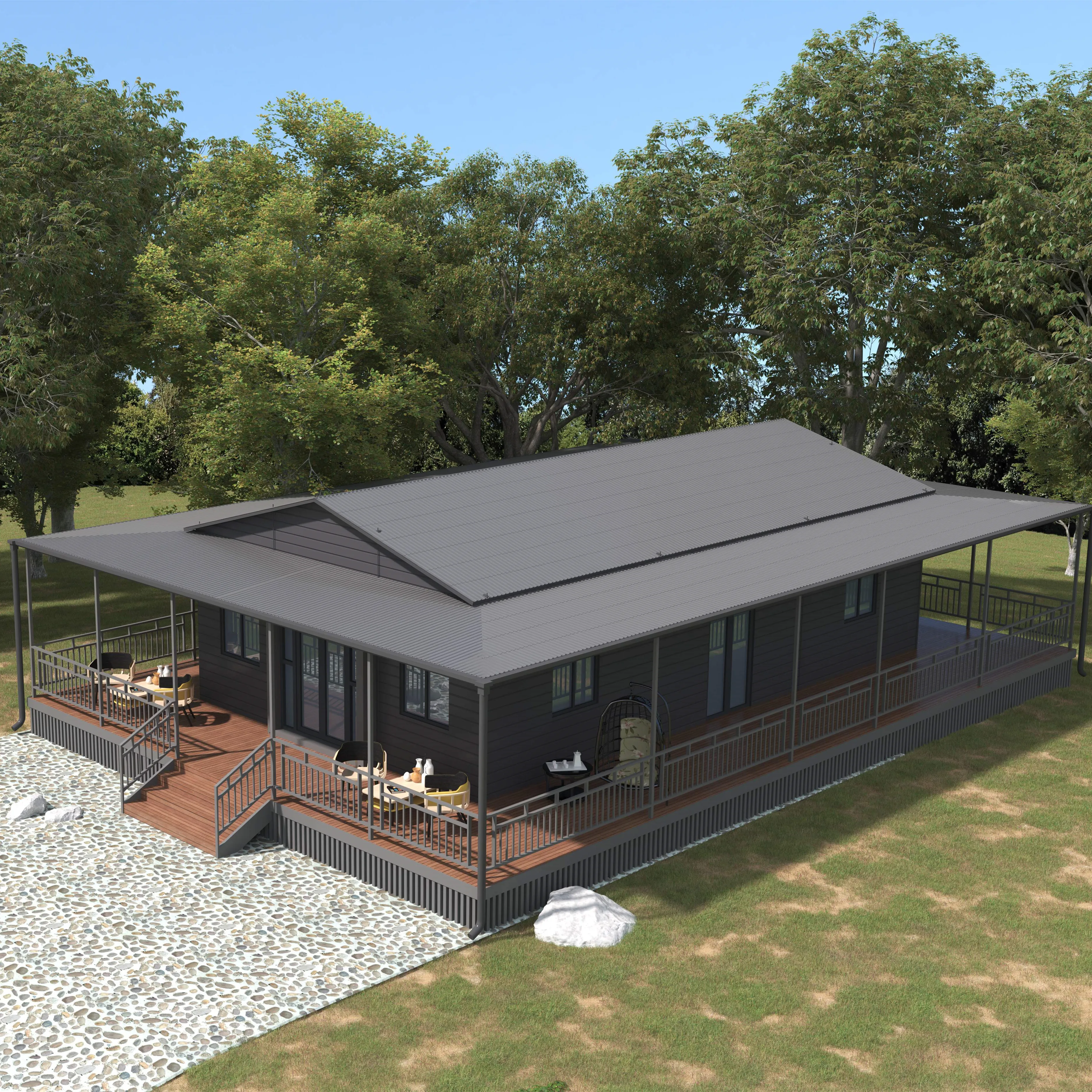 Prefab Concrete House Hurricane Proof Cheap Prefabricated Portable House 2 Bed Room Expandable Container Home