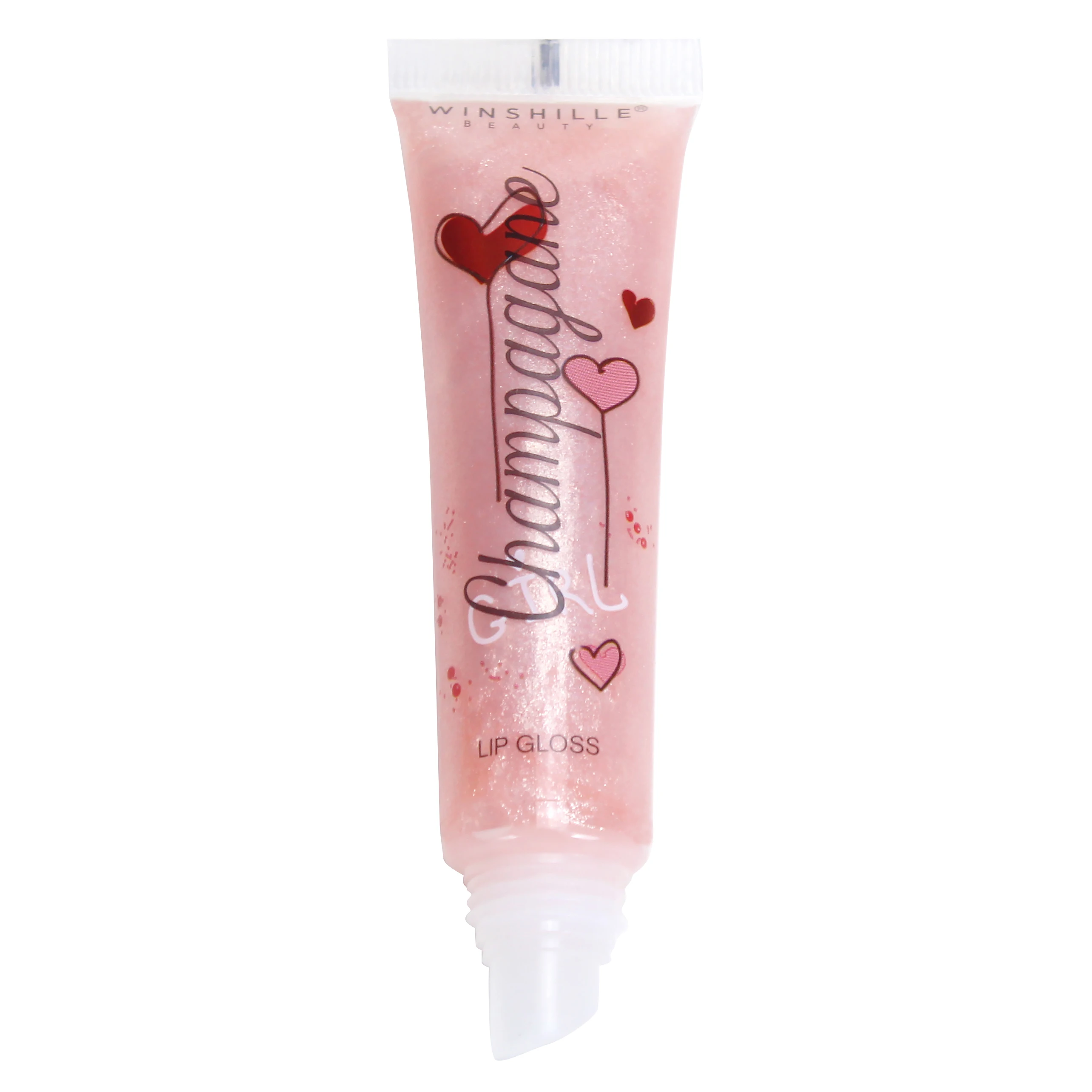 logo clear glitter flavored lip gloss private label lipgloss