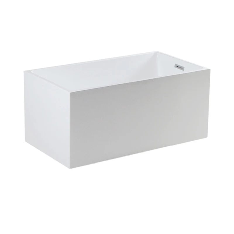 120cm square Shape Small Size Acrylic Bathtub with  Cupc Approved