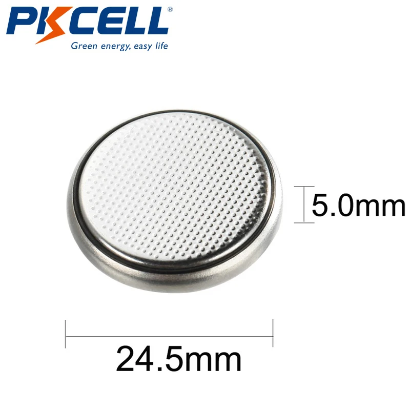 PKCELL High Capacity 600mAh Cr2450 3v Lithium Button Cell Battery Cr 2450