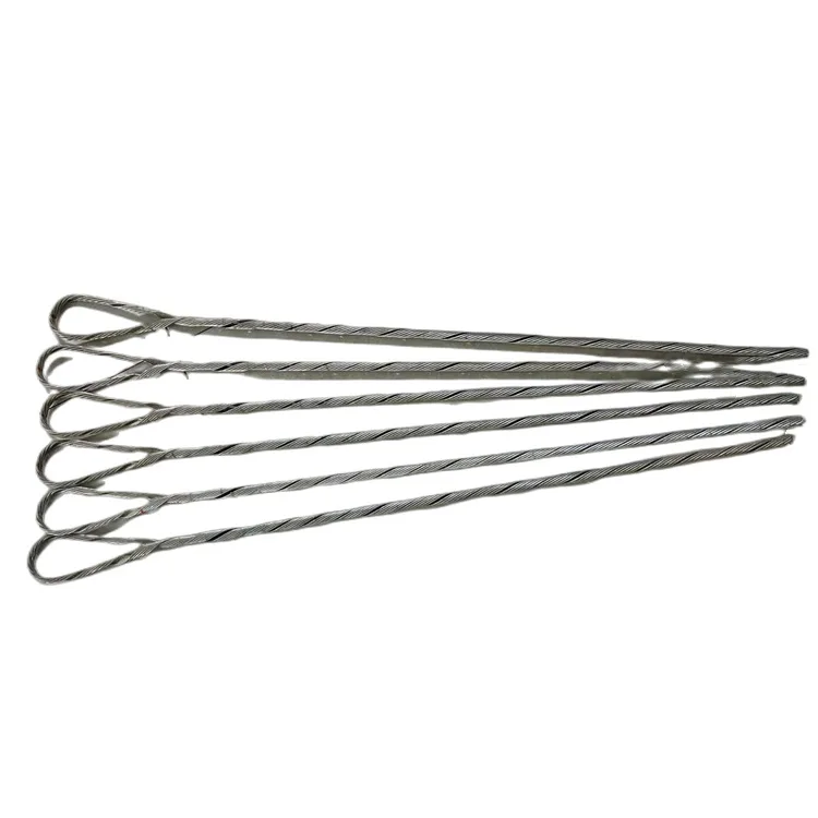 Prestranded Wire for Overhead Power Conductors Preformed Guy Grip Coated Dead End Pole Transmission Line Hardware