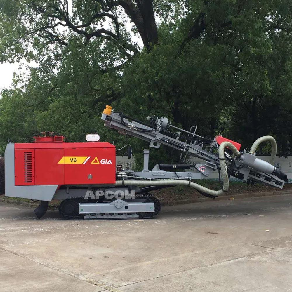 APCOM V6 DrillingRig Small Open Air DTH Portable Drill Rig DTH Hammer Ore Mine Drill Rig