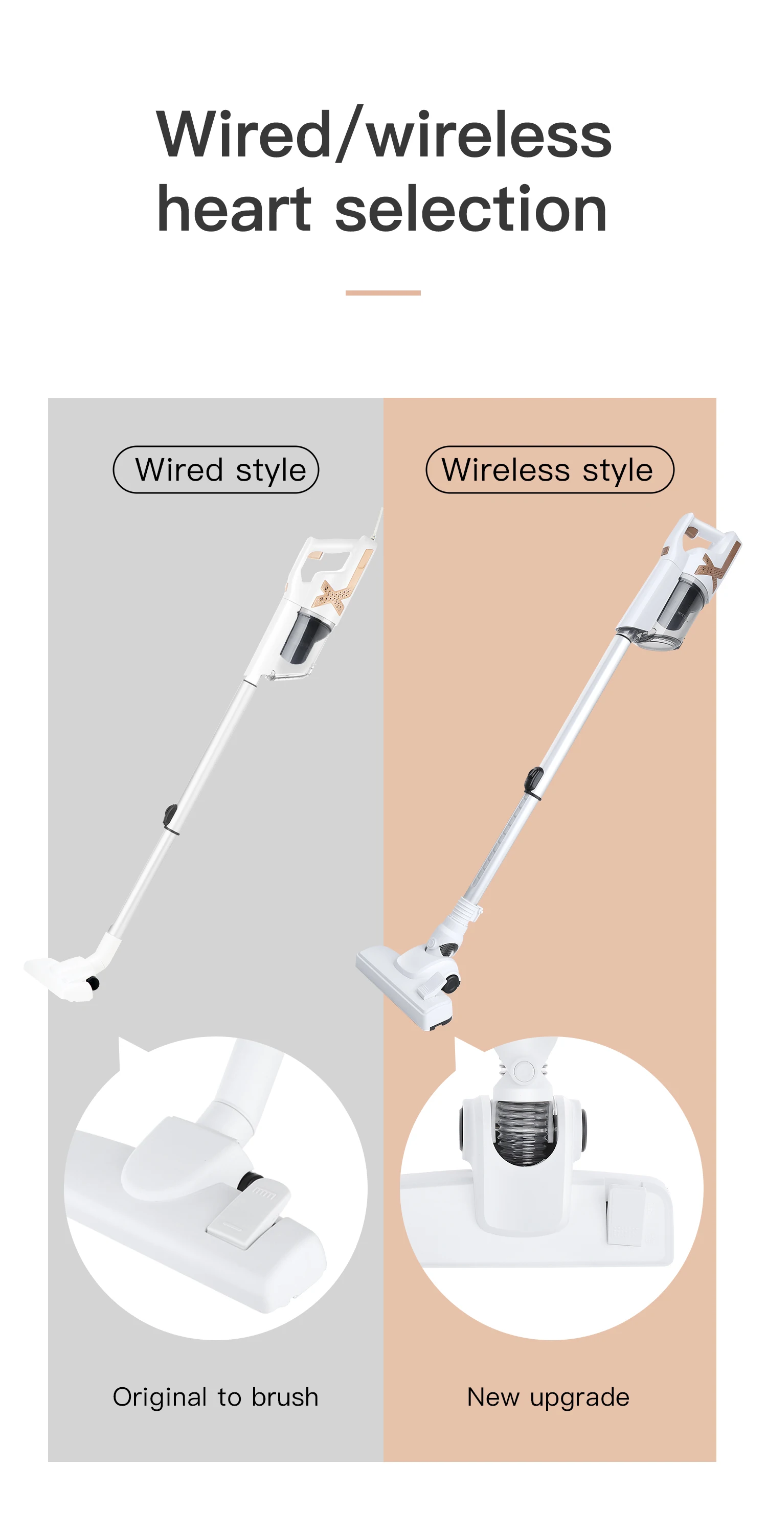2021 New Product Two In One Household Usage Wireless Wet And Dry Handheld Vacuum Cleaners