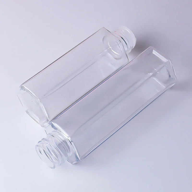 Custom 80ml 90ml 110ml 130ml Cosmetic Lotion Toner Bottle Unique Hexagon Face Cream Plastic Bottle