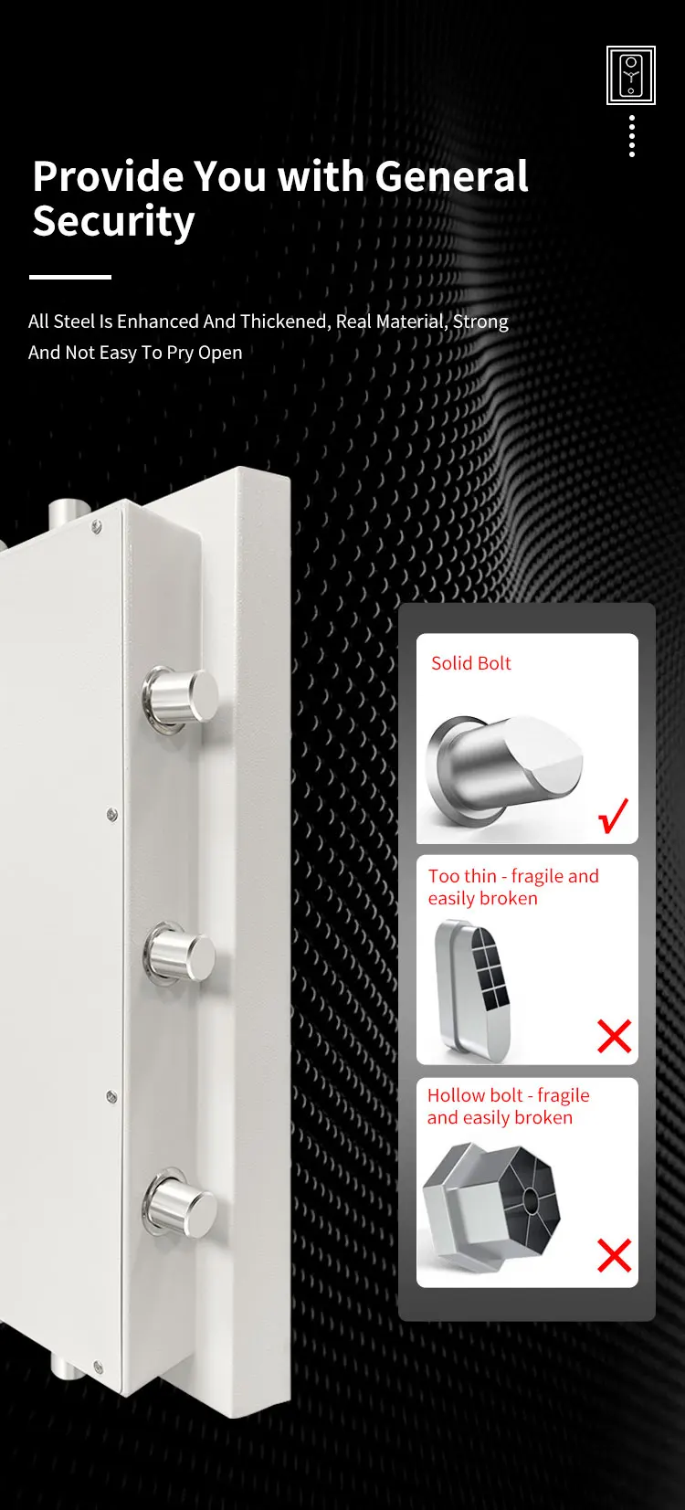 CEQSAFE Security Caja Fuerte Home Metal Fire Proof Safe Box Money Fireproof Safes details