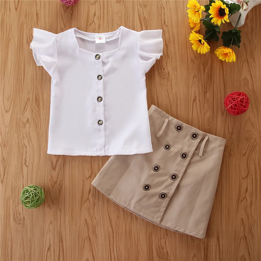 Cute Toddler Kid Girls Chiffon Tops 