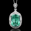 Para green pendant with Chopin chain