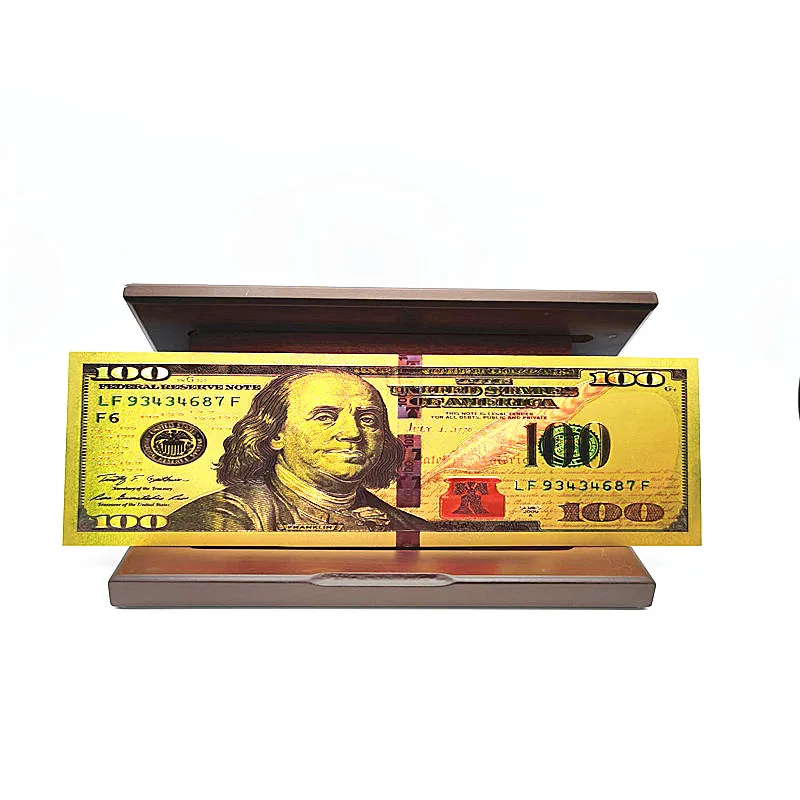 
 Памятные банкноты в долларах, бумажные деньги, Золотая фольга, Золотая банкнота 24k для коллекции подарков  