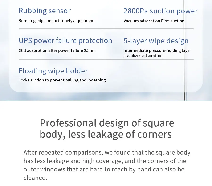 Window Cleaning Robot with 110-240V Voltage 1 Year Warranty and 250*250*80MM Dimension for Skyscraper Application