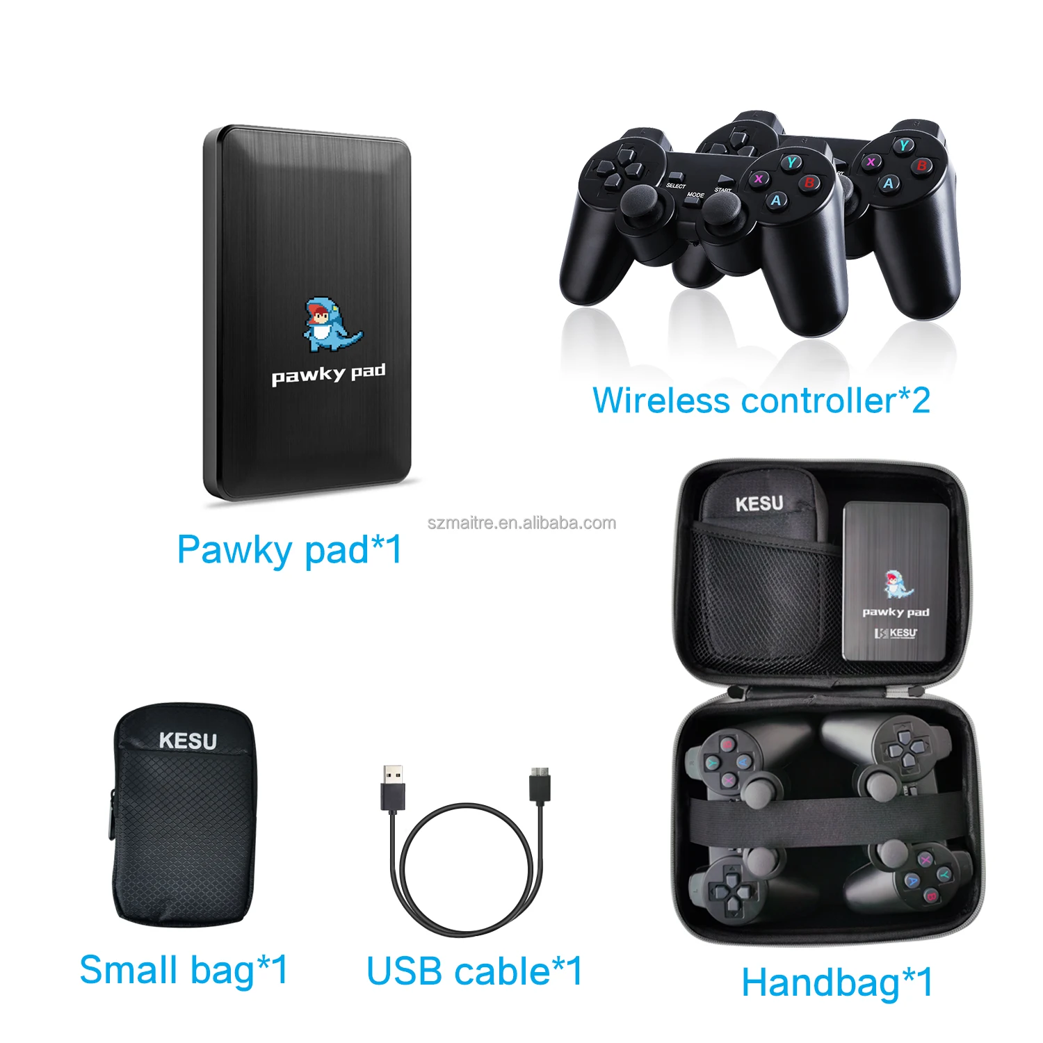 Pawky Pad Game Console - 2TB Memory, 60,000 Games, Wireless