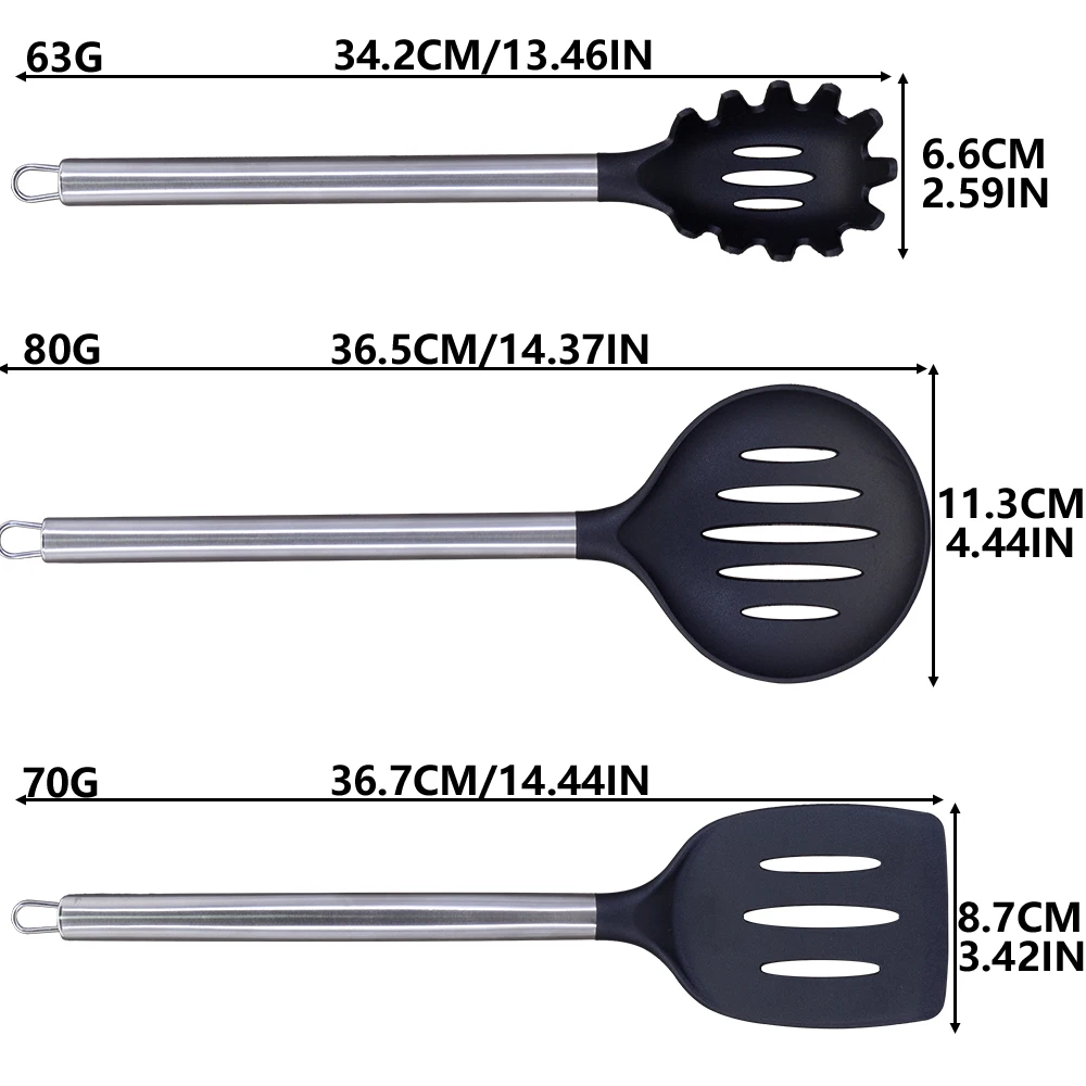 Home Use 6pcs Cooking Utensils Kitchen Accessories Stainless Steel