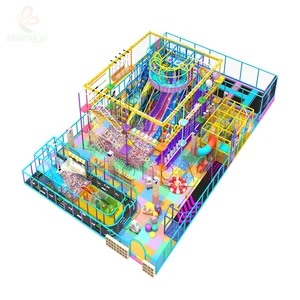 ABAM China Manufacturer Indoor Playground Equipment Theme Castle Plastic Adventure Park Indoor Playground