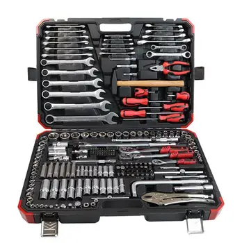 Manual sleeve wrench 202 piece 8-32mm car repair combination home tool set