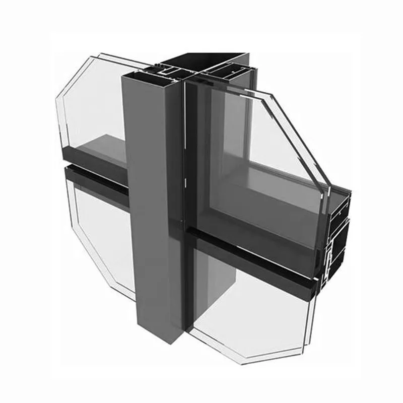 LML Glass Curtain Wall Customized Commercial Unitized Skyscraper Aluminum Windows System Glass Wall AS