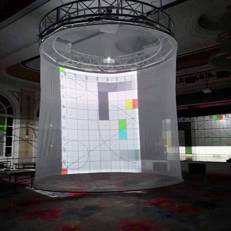 電動グレー3Dホログラム効果ホログラフィックメッシュホログラムガーゼ