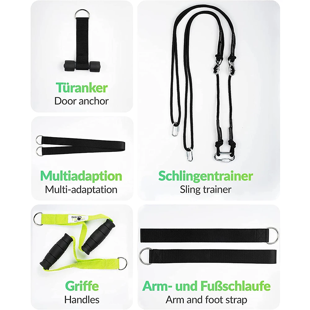 Customized logo Home Gym Fitness Equipment Trainer Kit P3 Pro Sling Trainer Basic Kit Suspension Straps