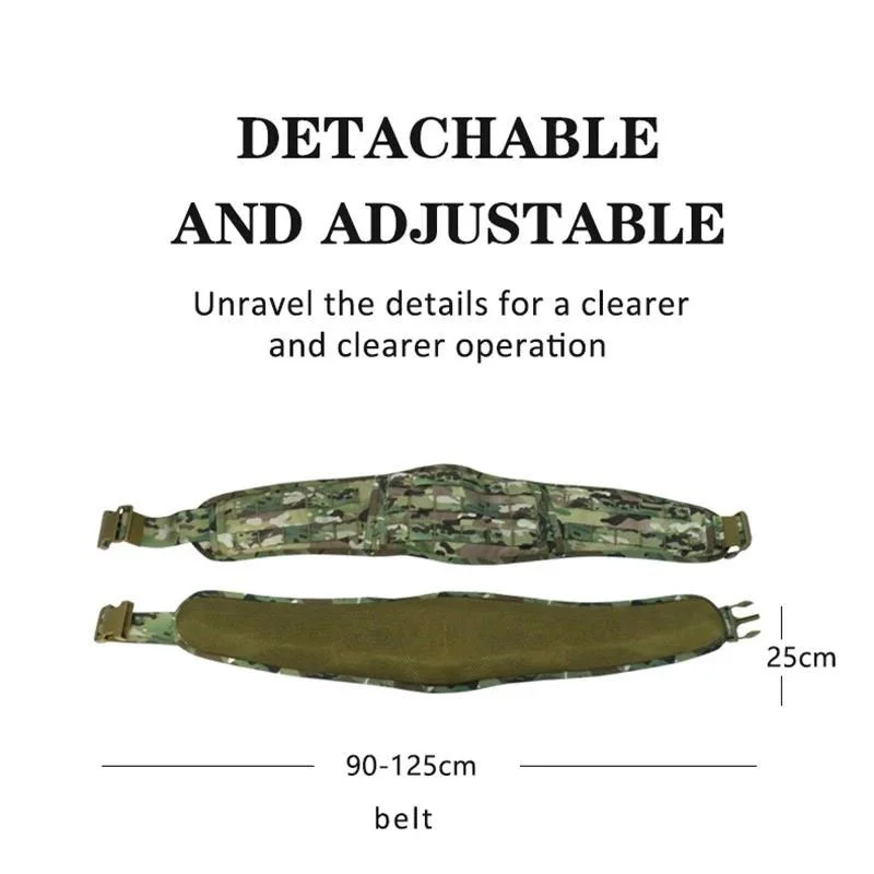 Tactical Belt Waist Pack Set Multifunctional New Style Custom Outdoor Training Quick Buckle Pouch Tactical Belt for Men