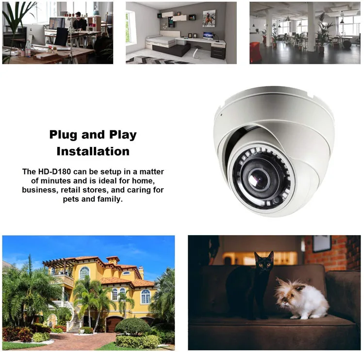 Factory Price 2MP 5MP 8MP 4K Analog  Small AHD 4 in 1 Camera CVI TVI CVBS Camera System Manufacturer Supplier Cctv Camera