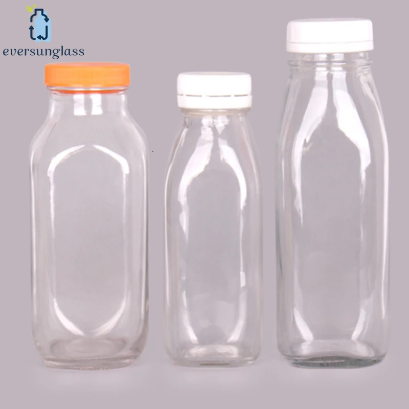 Buy Wholesale China 2 Oz 6 Oz 8 Oz 10 Oz 12 Oz 16 Oz Clear French Square  Beverage Glass Bottle Cold Pressed Juice Bottle & Beverage Glass Bottle at  USD 0.08