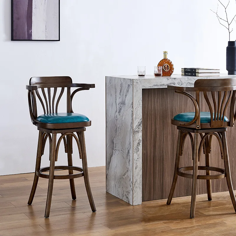 Swivel Wooden High Bar Chairs Buy Wooden Bar Chair,Wooden High Chair