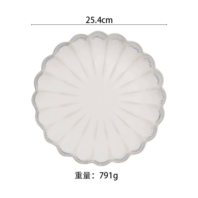 Japanese Flower Edge Ceramic Dinnerware Set Plate Dish Porcelain Tableware Dessert Plate Dinner Sets details