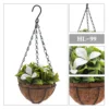 Artificial White Gardenia Flower Hanging Basket w/ Coconut Liner