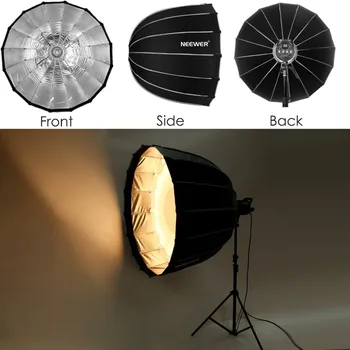 Neewer Hexadecagon Softbox 35.4 Inches/90 cm With Grey Rim and Bowens Mount, Softbox Diffuser for Neewer CB60 CB100 CB150 SL-60W detail image