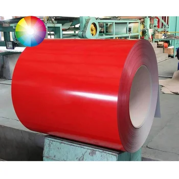 Latest red/blue/green/black/white ppgi prepainted steel coil colour coated sheet gutter colors color coil