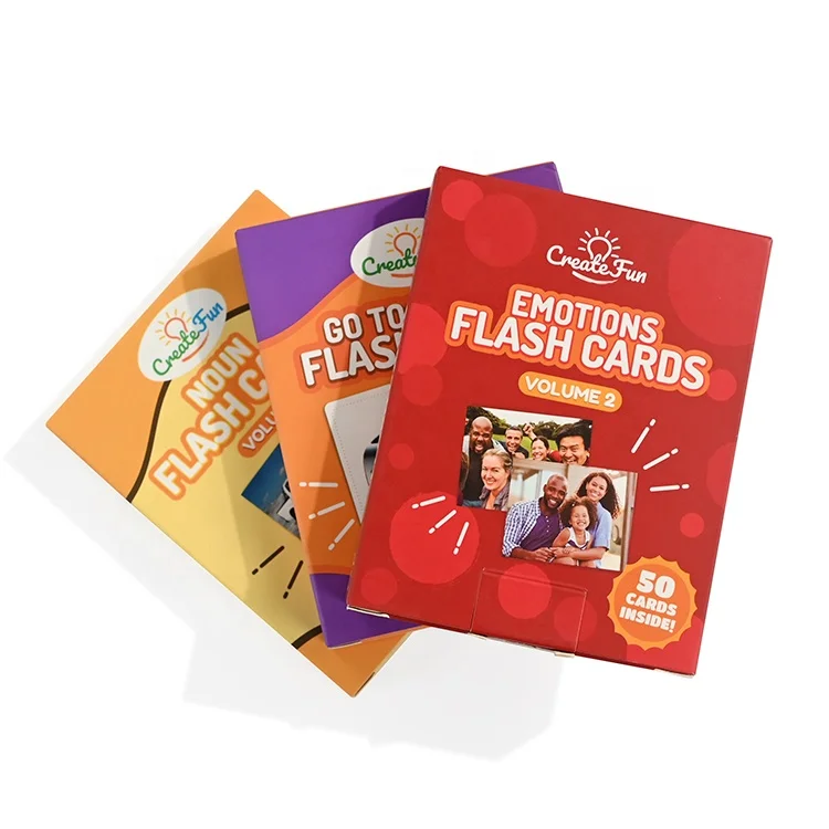 Wholesale Flash Cards/cognitive Cards Tarjeta Flash Custom Printing
