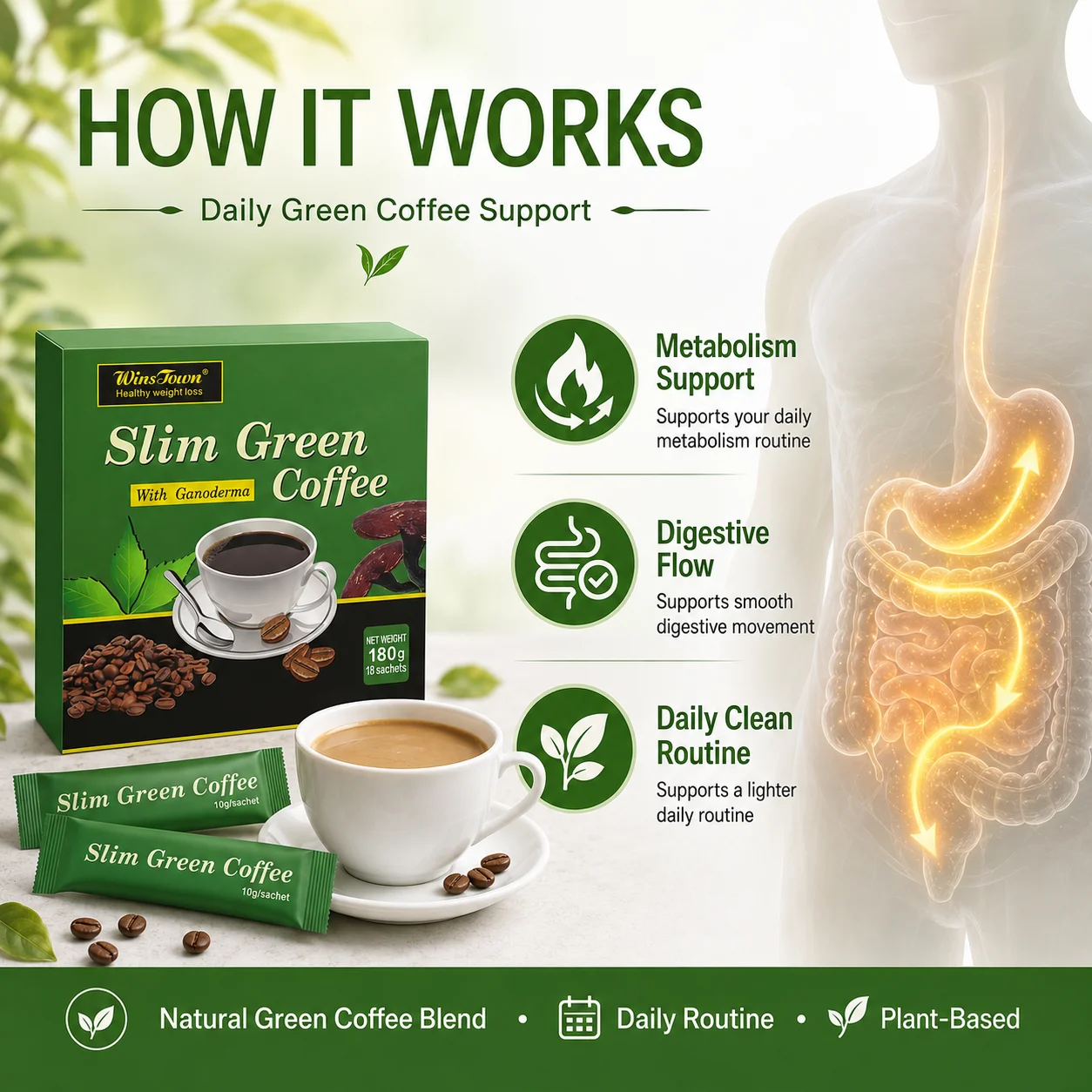 Café Verde Adelgazante Hierbas Naturales Control de Dieta Saludable Polvo  Instantáneo para Pérdida de Peso Café Ganoderma para Adelgazar| Alibaba.com