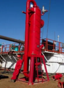 Drilling Solid Fluid Liquid-gas Separator / Liquid Gas Mud Separator ...