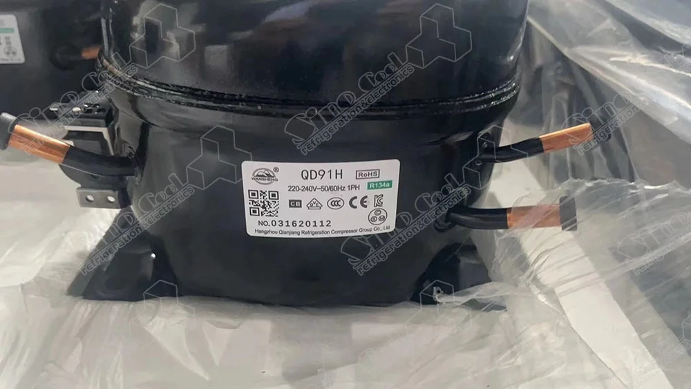 Wansheng R134A R600A Freezer Refrigerator Compressor QD43H Hangzhou Qianjiang  Wansheng Fridges Compressor