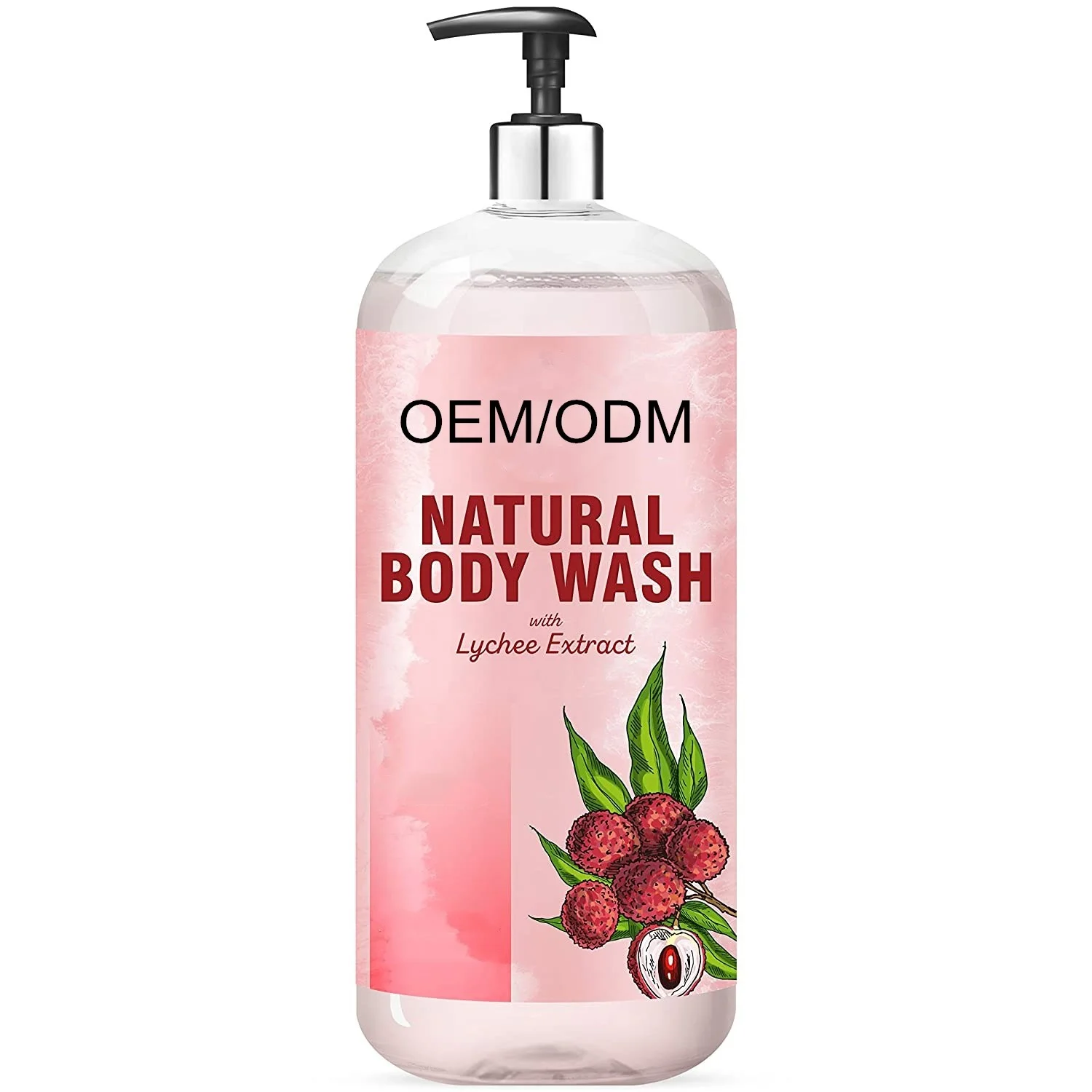 private label natural body wash with fruit extract deep clean