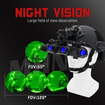 GPNVG 18 ヘルメット夜間視界双眼鏡 IP65 防水機能付き