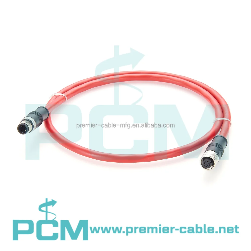 CC-Link M12 4Pin Male to Female Automation Control Systems Cable details