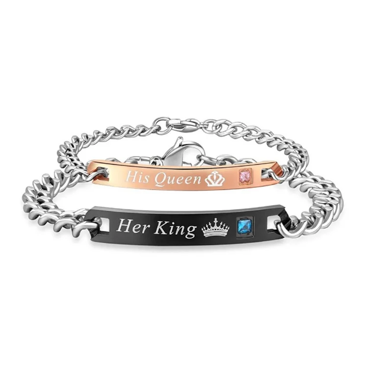 Couples Bracelets Distance Bracelets King And Queen Hot Selling