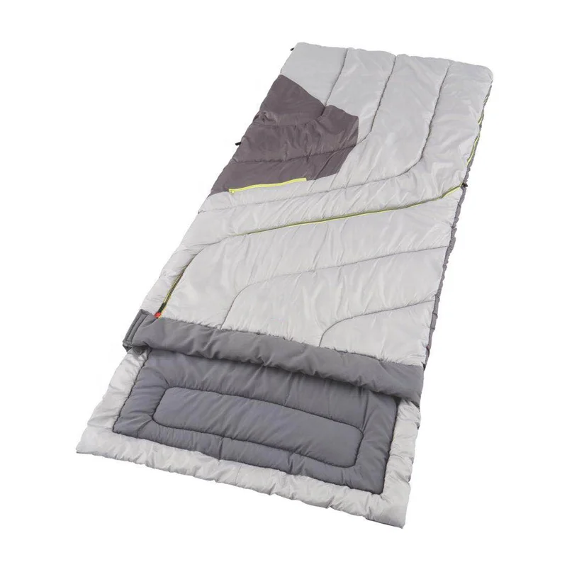 Wholesale 100% Cotton Rectangle Camping Sleeping Bag 4 Season Adjustable Ultralight  Envelope Style Hiking Unisex