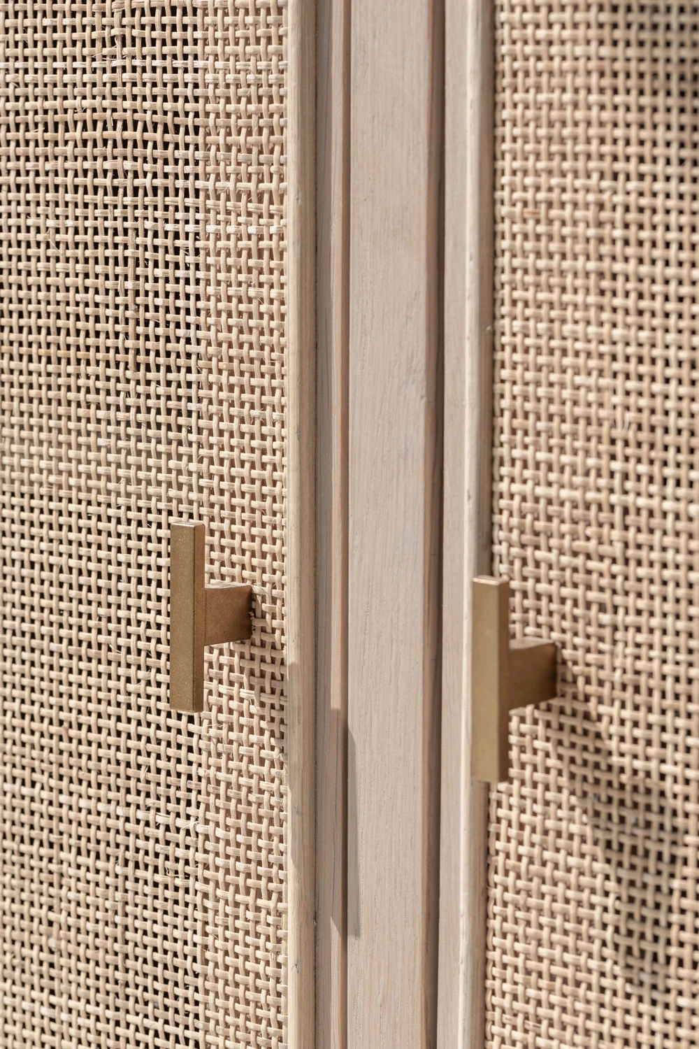 Antique Boho House Organic Furniture Oak Rattan showcase Corner Living Room Accent Arched Storage Wine Cabinets