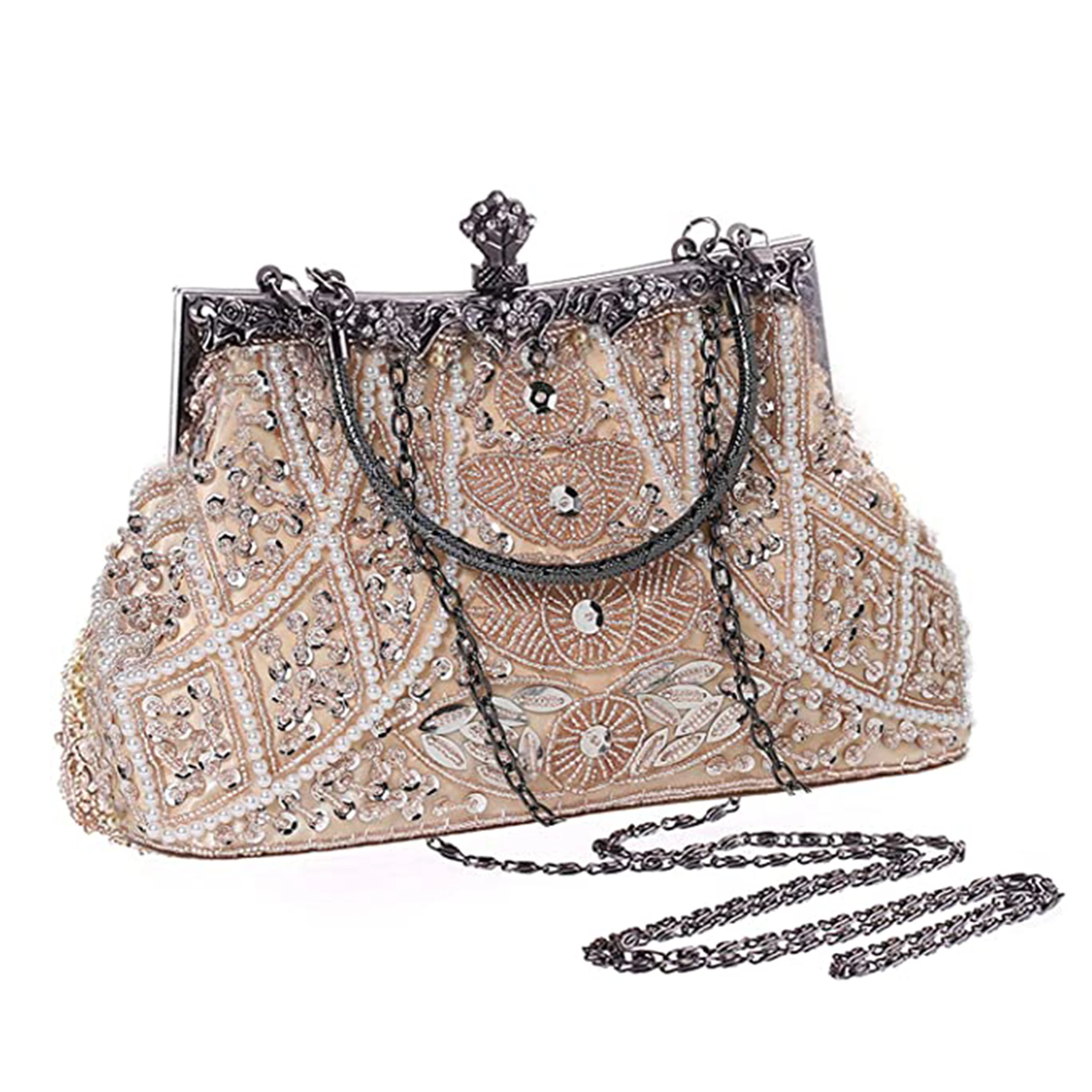 1920s Vintage Beaded Clutch Evening Bags Flapper Handbag Clutch for Women  Formal Wedding 1920s Party Accessories
