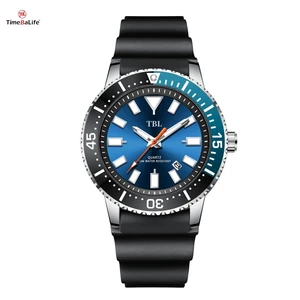 Factory OEM Customized LOGO Business Casual Silicone Strap Men's Watch Waterproof Stainless Steel Quartz Watches
