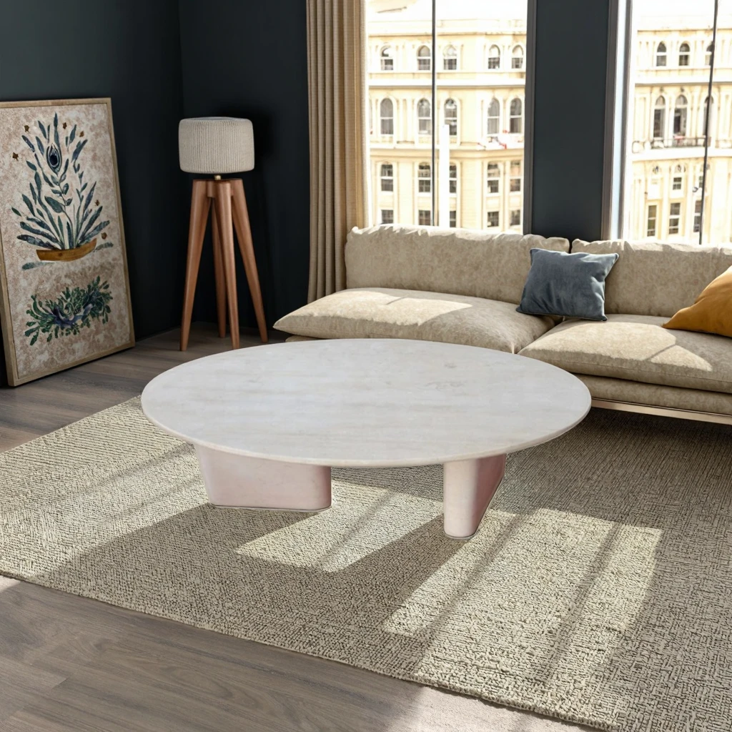 product ydstone modern travertine coffee table for dining restaurant hotel bathroom vanity top countertop durable marble material-2