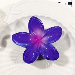 Модные женские пластиковые заколки-крабы для волос очаровательные маленькие заколки в форме цветка желе