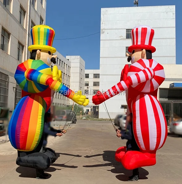 Factory Direct Sale Inflatable Puppet Inflatable Clown Costume, Supply Customize