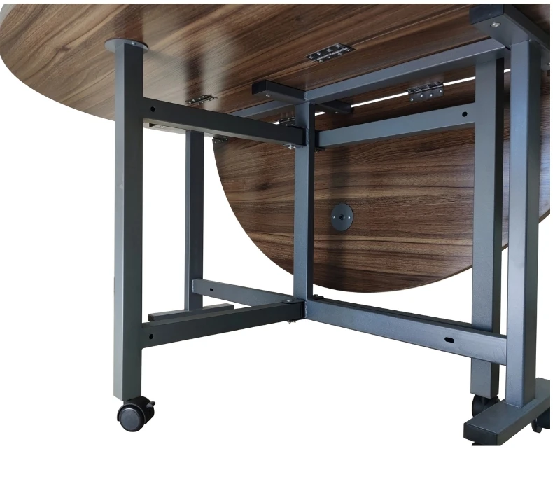 Folding Dining Table,Marble And Wood Foldable Dinning Room Furniture