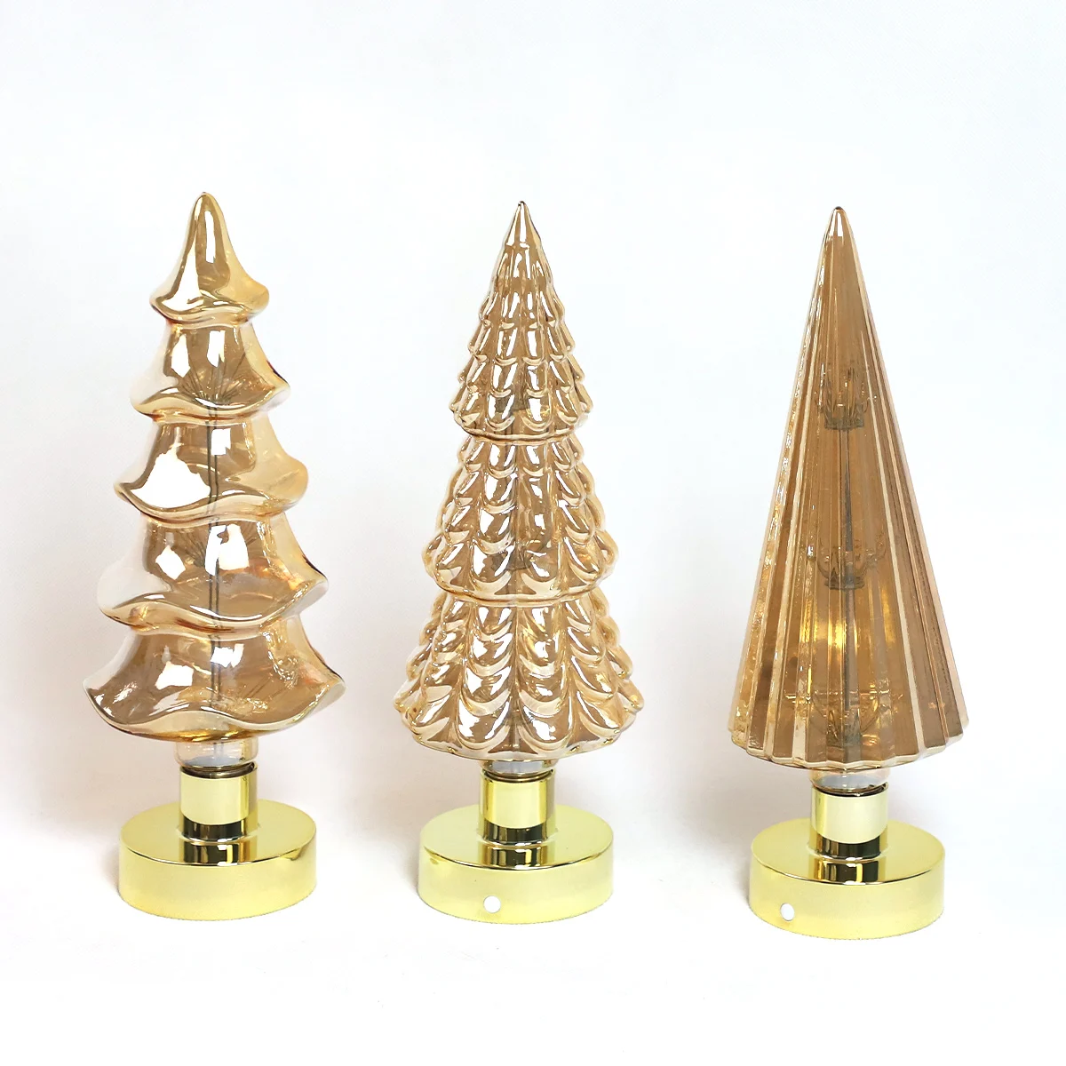 pop-up silvery glass christmas tree finials toppers desktop best tabletop christmas tree