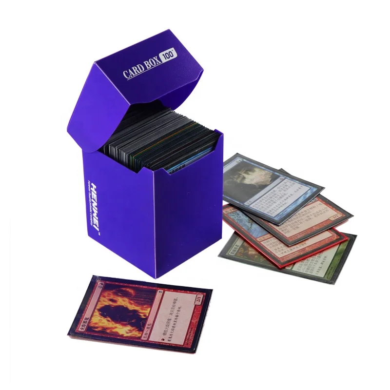 Customized HENWEI Plastic Card Box For Storage Board Game Card Collection And Gathering